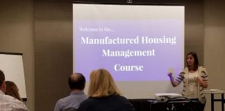Tradition of MH Manager Training Continues manufactured housing manager classes Katie Hauck Hauck Homes