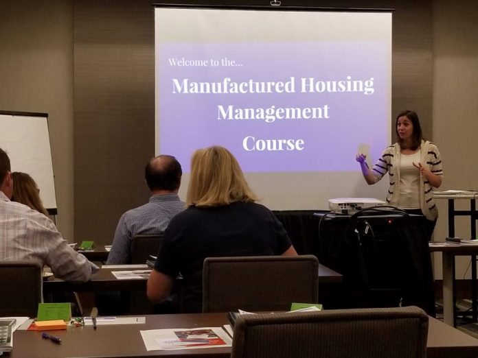 manufactured housing manager classes Katie Hauck Hauck Homes