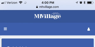 New Account Look For MHVillage screen shot of the new account page