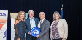 Michigan Governor Awards MH Businessman for Philanthropy Michigan award Michigan Gov. Rick Snyder, second from left, gave a philanthropy award to Kamal Shouhayib