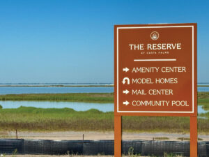 55-plus 55+ The Reserve at Costa Palms amenities sign marina wildlife