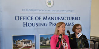 HUD Unveils 87 Changes to Construction, Safety for Manufactured Homes manufactured housing hud code changes admin teresa payne commissioner julia gordon press conference elkhart 2024
