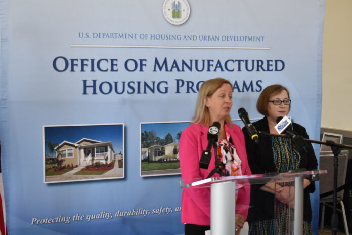 manufactured housing hud code changes admin teresa payne commissioner julia gordon press conference elkhart 2024