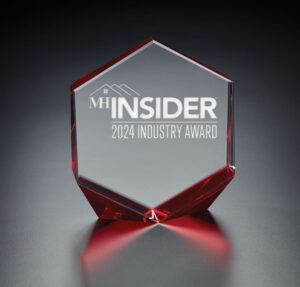 2024 mhinsider industry awards manufactured housing award red red house crystal house