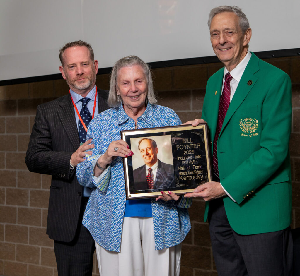 manufactured housing hall of fame award winner acceptance priscilla for bill