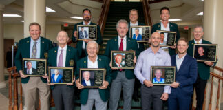 RV/MH Hall of Fame Honors 2025 Class 2025 hall of fame inductees green coats awards staircase