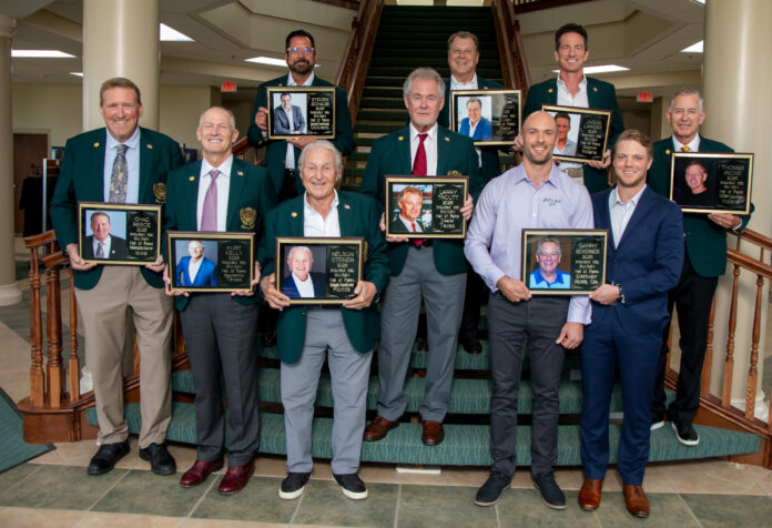 2025 hall of fame inductees green coats awards staircase