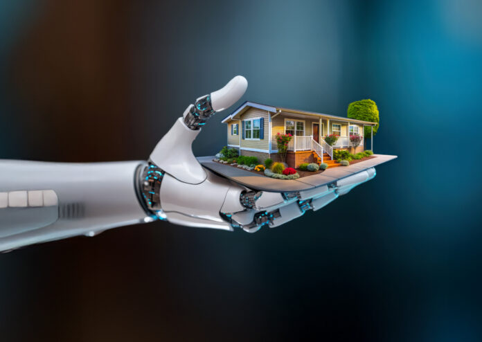 manufactured housing industry technology mhinsider magazine cover nice home served up in a robot hand