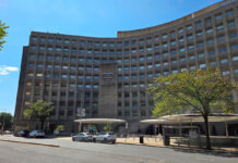HUD Proposes Change in Use of Chassis on Upper Floors of Manufactured Homes hud headquarters building shot washington dc streetscape blue skies trees
