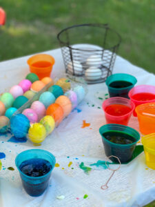 manufactured housing community event easter eggs east dye and paint