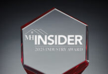 2025 MHInsider Industry Awards mhinsider industry awards highest achievements in manufactured housing tropy crystal and red