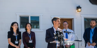 San Jose, Calif., Partnership Creates First ADU to Condo Conversion adu accessory dwelling unit conversion condo condominium affordable housing fair housing mayor speaks at mic apex team