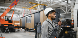 The Next Wave of Success in Factory-Built Home Retail worker man radio hardhat coveralls retail sales success john ace underwood sales strategy mhinsider magazine manufactured housing