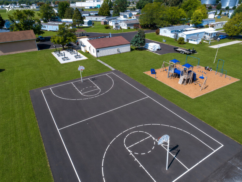 basketball court playground clubhouse brightstar way manufactured housing community midwest mh professionals mhinsider magazine